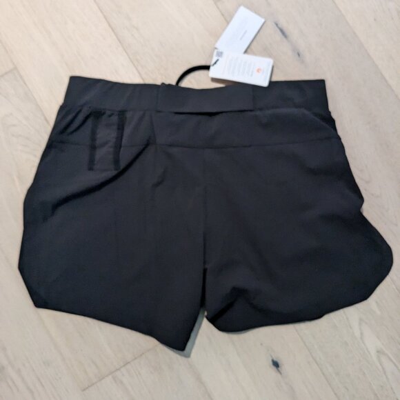 ASRV Sportswear Ultralight 5" high split liner short, black/black, large, mens. - Picture 2 of 8